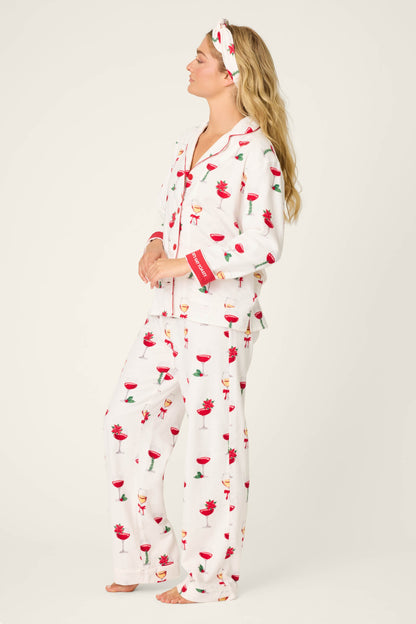 Let's Get Toasty 3-Piece Print Flannel PJ Set