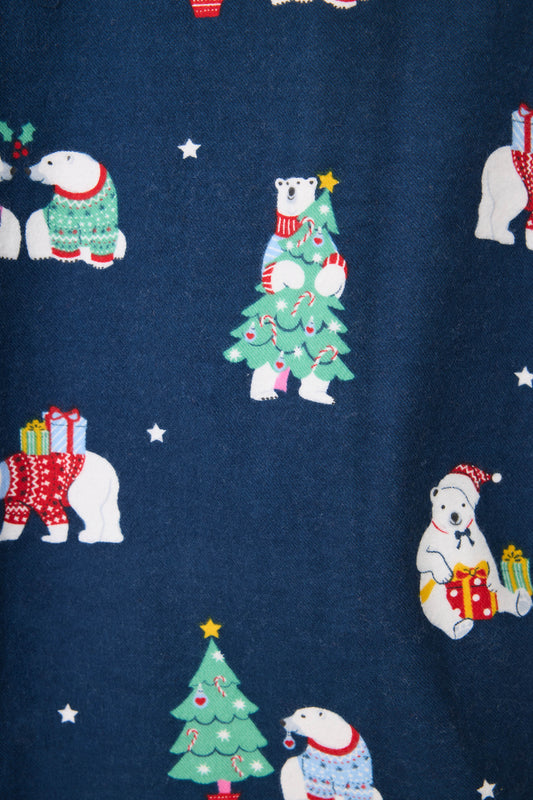 Bearly Awake 3-Piece Flannel PJ Set